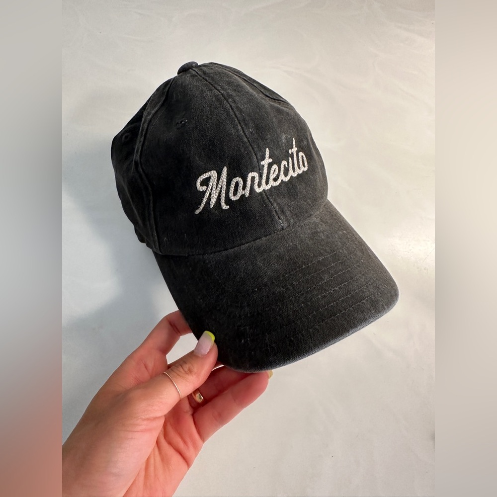 Black “Montecito” Denim Cap